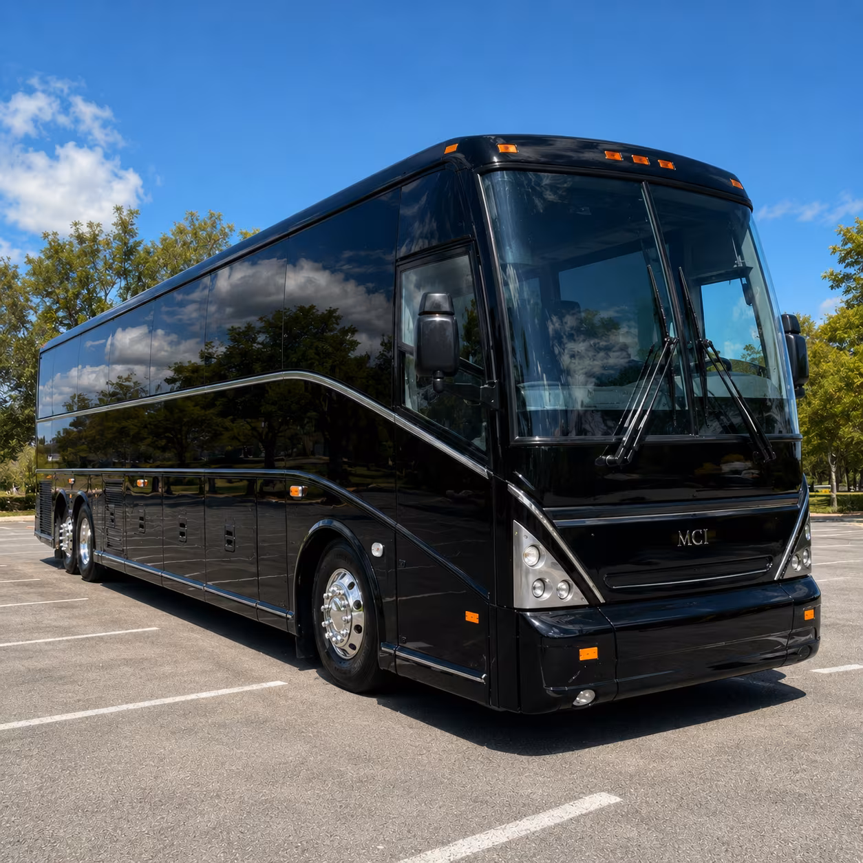 party buses for the ride out to azura amphitheater